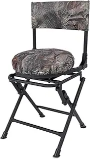 Portable Folding Chair, Lightweight Foldable Camping Chair with Backrest and Storage Bag, 360 Degree Rotating, 600D Oxford Cloth Outdoor Backrest Stool for Fishing Picnic Hiking