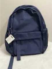 Victoria’s Secret PINK Ivy Classic Canvas Backpack NAVY BLUE NWT
