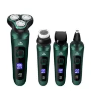 Men's Clipper 4in1 3Head Razor Cordless USB Charge Electric Shaver Beard Trimmer