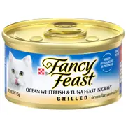 Fancy Feast Grilled Ocean Whitefish & Tuna Feast in Gravy Wet Cat Food - 85g
