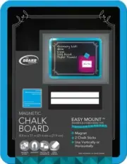 The Board Dudes BLUE Magnetic Chalk Board To Do Reminder List School Locker
