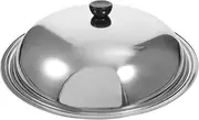 Stainless Steel Pot Cover Anti-scalding Cooking Tool Multi-purpose Lid for Frying Pans Pots Oil Splash Protection Steam Retention Convenient Knob for Easy Lifting