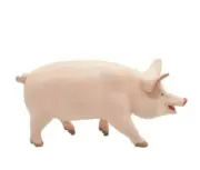 Pig Realistic Small Toy Model Plastic Replica Barn Farm Animal, 4" F4486