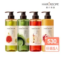 在飛比找momo購物網優惠-【Hair Recipe】洗髮精/護髮潤髮乳530mlx5 
