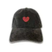 Broken Heart embroidered hat washed cap cotton hat dad cap dad hat