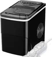 YOPOWER 2.2L Ice Makers Countertop, 9 Cubes Ready in 6 Mins, 12KG in 24Hrs, Self-Cleaning Ice Machine for Home Kitchen Office Bar Party