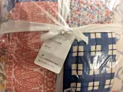 Pottery Barn King Lana Patchwork Quilt NWT! 100% Cotton