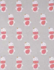 Baby Happy Hippo Cotton Cot Pram Blanket Indus Design newborn Baby Shower Gift
