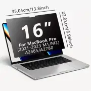 Privacy Screen Protector Compatible with MacBook Pro 16 Inch (2021-2023,M1,M2)