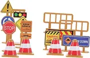 UPKOCH 30pcs Mini Traffic Road Signs for Learning Traffic Safety Lightweight for Pretend Play and Educational Fun