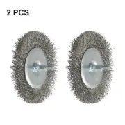 Powerful Wire Wheel Brush Set 2PCS for Thorough For Cleaning and Rust Removal