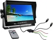 GPS Car Navigator, Car Rear View Camera with Monitom for Truck 7inch Digital HD LCD Screen Night Vision Reverse Display Lorry Bus Parking for Car Truck RV(Monitor Aviation int)