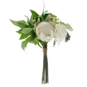 [Florabelle Living] Protea Rose Dusty Miller Mix Bouquet 40cm White