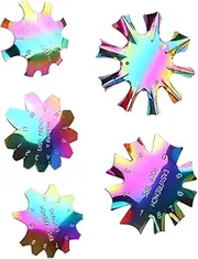 Baluue Manicure Templates Set 5pcs French Manicure Molding Sheets Nail Art Cutter Tool Nail Equipment
