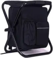 3 in 1 Backpack Stool Cooler Chair, Foldable Camping Fishing Stool, Portable Bac