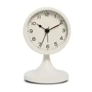 Nordic Metal Round Alarm Clock, Vintage Silent Table Clock, Student Bedside6878