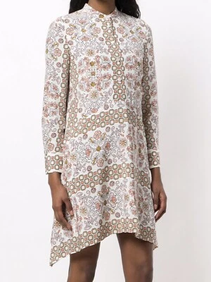 NWT Tory Burch Celeste Printed Silk Multi Hicks Garden Dress, Size 0