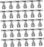 LOLIPPYY 30Sets Premium Metal Pant Hooks and Eye Closures Resistant Sewing Accessories for Clothing Skirts and Trousers for DIY Craft Projects and Fashion Design