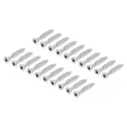 20Pcs M5x30mm Hex Socket Countersunk Head Self Tapping Connecting Screws Silver