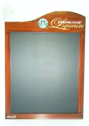 New Old Stock Starbucks Commercial In Store Liqueurs Menu Chalk Board 2005