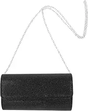 [COMPUKAS] Decorative Evening Clutch Bag for Women Sturdy Purse with Chain Strap Handbag for Parties and Special Occasions Elegant and Practical Design