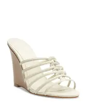 Schutz Women's Octavia Slip On Woven Wedge Sandals