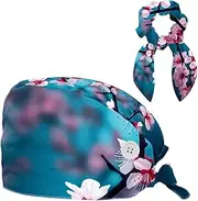 [YTYVAGT] Scrub Caps Women,Scrub Hats Suitable for Women,Chinese Style Plum Blossom