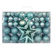 unbrand 101Pcs Christmas Ornaments Christmas Tree Decoration Holiday Multiple Styles Ornaments for Christmas Trees Party Decoration A