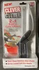 Clever Cutter 2 in1 Knife Cutting Board Scissors Food Slicer & Chopper