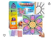 Sungemmers Heart Flower Window Art Suncatcher Craft Kit Gift For Kids 6+ NEW