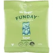 Funday Natural Sweets Gummy Bears Sour Vegan | 50g