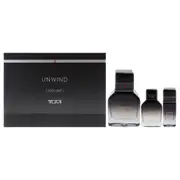 Unwind by Tumi for Men - 3 Pc Gift Set 3.4oz EDP Spray, 1oz EDP Spray, 0.5oz EDP Spray