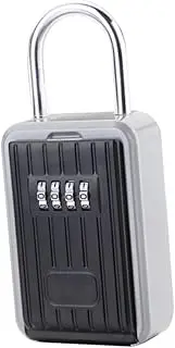 COHEALI Box Key Lock Box Portable Wall Mounted Safe Storage Combination Lock for Secure Key Storage for Home and Outdoor Use