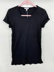 JAMES PERSE T-SHIRT DRESS COTTON ROLLED SLEEVE