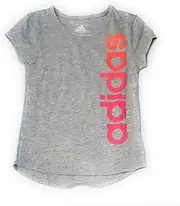 [adidas] Girls' Big Short Sleeve Graphic Tee Shirts