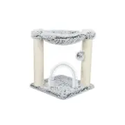 TRIXIE Adra Cat Tree with Brush, Scratching Posts, Hammock, Dangling Cat Toy ...