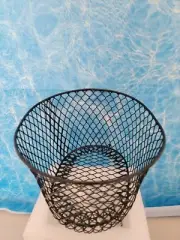 Oval Orchid Wire Mesh Basket set of 2 Black or white vinyl~Organizer bins
