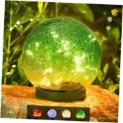 Outdoor Waterproof IP65 Solar Globe Lights, Led 6 inch (1 PCs) Gradient Green