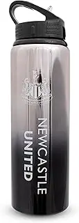 Hy-Pro Officially Licensed Newcastle F.C 750ml Aluminium UV Bottle | Integrated Folding Straw, Neochrome Finish, Leakproof, Lightweight, BPA Free