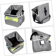 Long-Lasting Pet Carrier Bike Pet Bag Collapsible Basket Mesh Liner Stylish Comfort