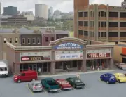 WALTHERS Cornerstone 933-3891 1/160 N Scale MODERN SHOPPING CENTER I w/ 3 stores