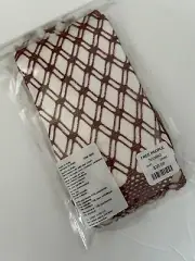 Free People Fishnet Chain Mail Deep Red Shimmery Pantyhose Size One Size