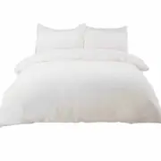 White Teddy Bear Fleece Soft Warm Quilt Doona Cover Set Single KS Double Queen King SK