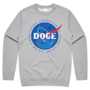 DOGE Coin The Moon Space Jumper Sweater Sweatshirt Crypto Cryptocurrency Meme Bitcoin CrewneckHoodie sweatshirt