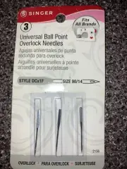 Singer Universal Ball Point Overlock Needles For Sewing Machine