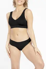 [Bonds] Bonds Women's Invisi Freecuts Bikini in Black Size: 12, Recycled Polyester 12 Black