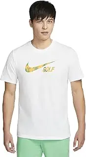 Nike Men's Golf Cotton Swoosh T-Shirt, White, XL Regular US