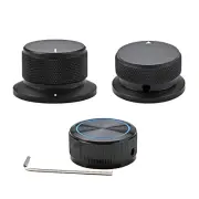 Aluminum Black Potentiometer Knob Volume Control Knob Electric Guitar Knob