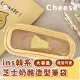 【文具收納】ins韓系芝士奶酪造型筆袋(大容量 鉛筆盒 化妝包 刷具包 收納袋 置物袋 學生 辦公)