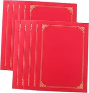 Parliky 10pcs Certificate Covers for Certificate Holders Creative Paper Covers for Document Protection